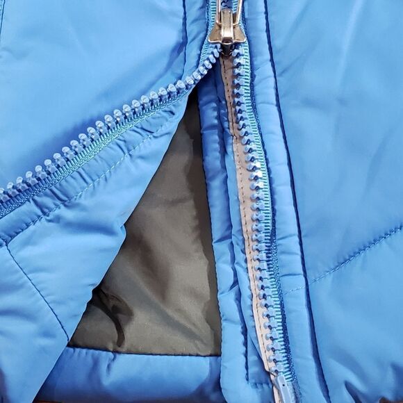 🩵Rafaella Blue Zippered Sleeveless Puffer Vest w/Pockets Medium - Picture 6 of 9